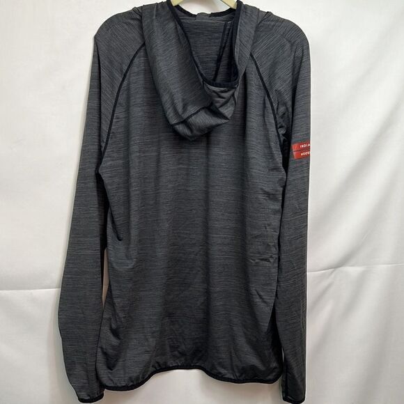Level Wear Gray Indiana Hoosiers 1/4 zip hooded shirt size XL EUC - Picture 8 of 11